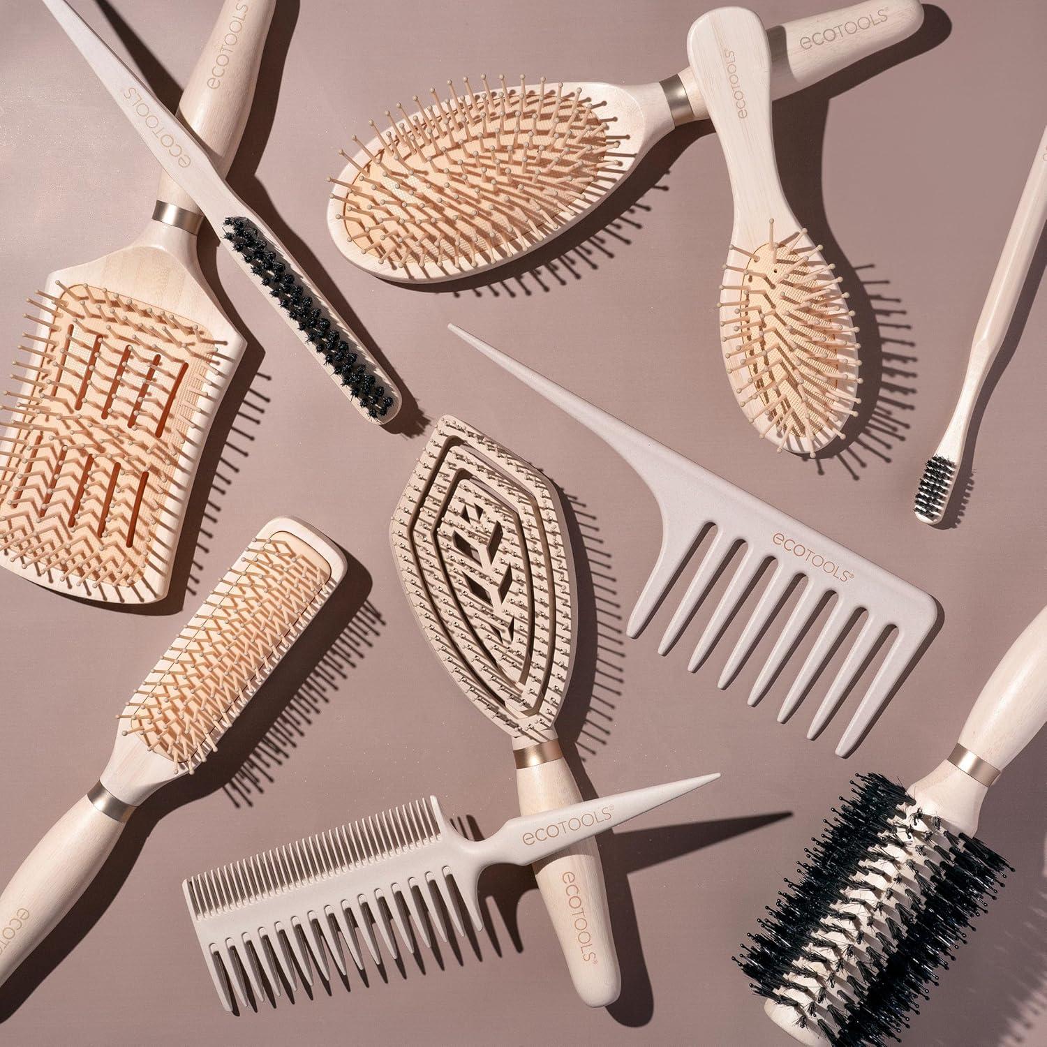 image:imageEcoTools DoubleSided Hair Comb WideTooth amp NarrowTooth Sides For Detangling amp Styling Sectioning Tip Bamboo Hair Comb for All Hair Types AntiBreakage Vegan amp CrueltyFree 1 CountDouble Sided Detangling Brush