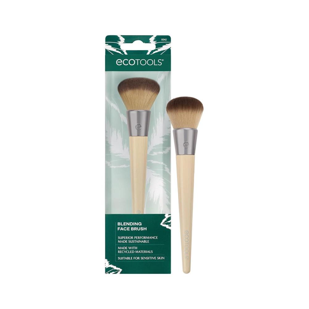 image:imageEcoTools Blurring Powder Makeup Brush For Loose amp Pressed Powder Large Makeup Brush For AllOver Application Fluffy Synthetic Bristles Eco Friendly CrueltyFree amp Vegan 1 CountBlending Brush