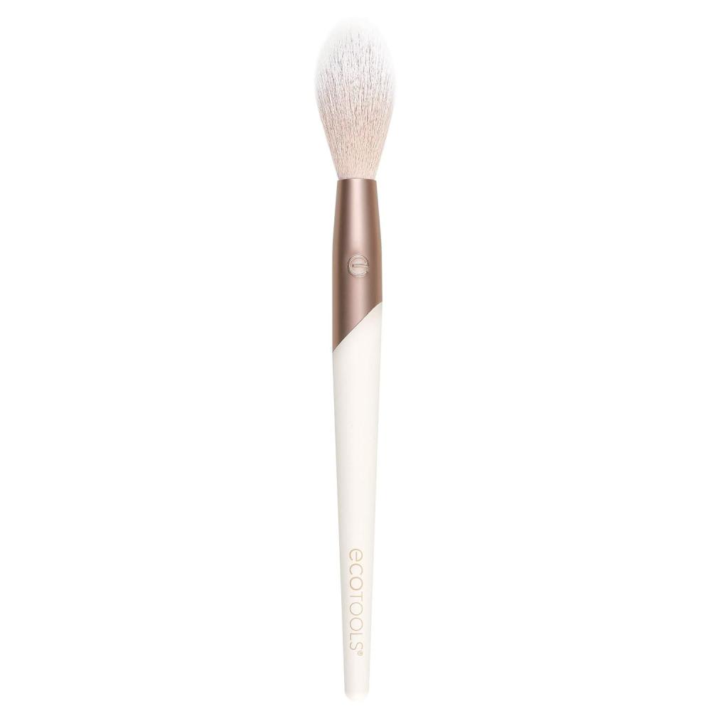 image:imageEcoTools Luxe Soft Highlighter Makeup Face Powder Brush Sheer Luminous Glow Premium Quality Makeup Brush Ultra Soft Synthetic Bristles Eco Friendly Face Brush CrueltyFree 1 CountSoft Highlighter Brush