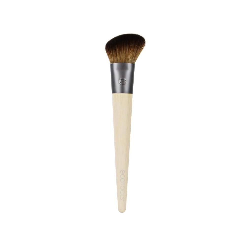 image:imageEcoTools Skin Perfecting Makeup Brush For Liquid amp Cream Foundation amp Contour Angled Brush Ideal for BB amp CC Creams EcoFriendly Dense Synthetic Bristles Vegan amp CrueltyFree 1 Count