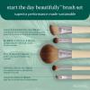 EcoTools 6 Piece Start The Day Beautifully Makeup Brush Set, Makeup Brushes For Eyeshadow, Blush, Concealer, & Foundation Application, Eco-Friendly, Gift Set, Synthetic Hair, Vegan & Cruelty-Free(5 Piece Set)