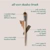 EcoTools All Over Eye Brush, Fluffy Eyeshadow Brush for Blending Lid & Crease Color, Soft Synthetic Bristles for Everyday Eye Makeup, Sustainable, Vegan & Cruelty-Free, 1 Count