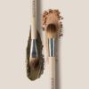 EcoTools Cream & Powder Dual-Ended Eye Brush, Flat & Fluffy Eyeshadow Brush for Packing, Blending & Full Eye Looks, Sustainable Makeup Brush, Vegan & Cruelty-Free, 1 Count