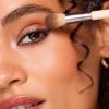 EcoTools Cream & Powder Dual-Ended Eye Brush, Flat & Fluffy Eyeshadow Brush for Packing, Blending & Full Eye Looks, Sustainable Makeup Brush, Vegan & Cruelty-Free, 1 Count
