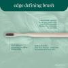 EcoTools Edge Defining Hairbrush, For Precision Styling, Tame Edges, Baby Hair, & Frizz, Dense Synthetic Bristles, Small Brush Head To Style Hairline, Renewable Bamboo, Cruelty-Free, 1 Count