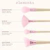 EcoTools Elements Limited Edition Wind-Kissed Professional Makeup Brush Set, For Bronzer, Blush, or Highlighter, Ecofriendly Makeup Brushes for Liquid, Cream, or Powder Products, Vegan, 4 Piece Set