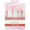 EcoTools Elements Limited Edition Wind-Kissed Professional Makeup Brush Set, For Bronzer, Blush, or Highlighter, Ecofriendly Makeup Brushes for Liquid, Cream, or Powder Products, Vegan, 4 Piece Set