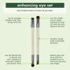 EcoTools Enhancing Eye Brush Set, Makeup Brushes For Liquid, Cream & Powder Eyeshadow & Eye Liner Application, Dual-Sided & Eco-Friendly, Synthetic Bristles, Cruelty-Free, 2 Piece Set(2 Count (Pack of 1))