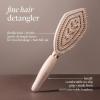 EcoTools Fine Hair Detangler, For Wet Or Dry Hair, Gentle Smoothing Hairbrush For Thin, Delicate Or Color-Treated Types, Flexible Bristles, Bamboo Handle, Vegan & Cruelty-Free, 1 Count
