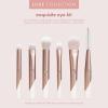 EcoTools Luxe Exquisite Eye Makeup Brush Kit, For Eyeshadow, Eyeliner, & Brow Makeup, Professional Eye Brush Set, Eco-Friendly Makeup Tools, Synthetic Bristles, Cruelty Free & Vegan, 6 Piece Set