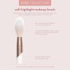 EcoTools Luxe Soft Highlighter Makeup Face Powder Brush, Sheer, Luminous Glow, Premium Quality Makeup Brush, Ultra Soft, Synthetic Bristles, Eco Friendly Face Brush, Cruelty-Free, 1 Count(Soft Highlighter Brush)