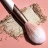 EcoTools Luxe Soft Highlighter Makeup Face Powder Brush, Sheer, Luminous Glow, Premium Quality Makeup Brush, Ultra Soft, Synthetic Bristles, Eco Friendly Face Brush, Cruelty-Free, 1 Count(Soft Highlighter Brush)
