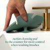 EcoTools Makeup Brush Cleansing Pad, Brush Cleaner Mat For Deep Cleaning Tools, Use With Makeup Brush Shampoo, 100% Silicone, Easy To Clean, Features Suction Cup For Easy Usage, Cruelty-Free, 1 Count(Cleansing Pad  1 Piece Set)