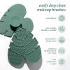 EcoTools Makeup Brush Cleansing Pad, Brush Cleaner Mat For Deep Cleaning Tools, Use With Makeup Brush Shampoo, 100% Silicone, Easy To Clean, Features Suction Cup For Easy Usage, Cruelty-Free, 1 Count(Cleansing Pad  1 Piece Set)