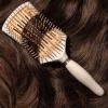 EcoTools Mini Detangler Hairbrush, Brush For Wet Or Dry Hair, Heat Resistant, Mini Hairbrush Gently Detangles & Styles, Travel-Size Paddle Brush, Renewable Bamboo, Vegan & Cruelty-Free, 1 Count(Smooth Paddle Brush)