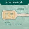 EcoTools Mini Detangler Hairbrush, Brush For Wet Or Dry Hair, Heat Resistant, Mini Hairbrush Gently Detangles & Styles, Travel-Size Paddle Brush, Renewable Bamboo, Vegan & Cruelty-Free, 1 Count(Smooth Paddle Brush)