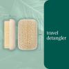 EcoTools Mini Detangler Hairbrush, Brush For Wet Or Dry Hair, Heat Resistant, Mini Hairbrush Gently Detangles & Styles, Travel-Size Paddle Brush, Renewable Bamboo, Vegan & Cruelty-Free, 1 Count(Travel Brush)
