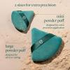 EcoTools Powder Puff Duo, Full-Size & Mini Powder Puffs for Loose or Pressed Powder, Precision Under-Eye & T-Zone Application, Soft Makeup Puffs, Vegan & Cruelty-Free, 2 Piece Set