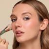 EcoTools Sea Gems Curved Highlighter Brush, Precision Makeup Brush for Liquid Cream or Powder Highlight, Soft Blending Brush, Sustainable, Vegan & Cruelty-Free, 1 Count