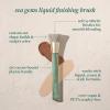 EcoTools Sea Gems Liquid & Cream Blending Brush, Foundation, Contour & Blush Makeup Brush for Smooth Buildable Coverage, Sustainable Design, Vegan & Cruelty-Free, 1 Count