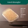 EcoTools Travel Detangler Hairbrush, Gently Detangle & Smooth Hair, Brush For Wet Or Dry Hair, Heat Resistant, Mini Renewable Bamboo Hairbrush For Styling On-The-Go, Vegan & Cruelty-Free, 1 Count