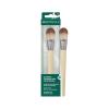 EcoTools Classic Foundation Face Brush, For Liquid, & Cream Foundation, Flat Foundation Brush, Makeup Brush For Natural Makeup, Buildable Coverage, Synthetic Bristles, Cruelty- Free, 1 Count(Brown)