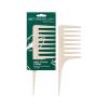 EcoTools Double-Sided Hair Comb, Wide-Tooth & Narrow-Tooth Sides For Detangling & Styling, Sectioning Tip, Bamboo Hair Comb for All Hair Types, Anti-Breakage, Vegan & Cruelty-Free, 1 Count(Detangling Brush)