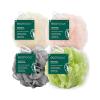 EcoTools EcoPouf 3 Pack Bath Sponge Set, Soft Recycled Netting Shower Poufs for Gentle Exfoliating & Daily Body Cleansing, Rich Lather Bath Sponges, Vegan & Cruelty-Free(1 Count (Pack of 4))