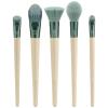 EcoTools Elements Super-Natural Face Makeup Brush Kit, For Foundation, Bronzer, Blush, & Eyeshadow, Works Best With Liquid, Cream, & Powder Products, Synthetic Bristles, 5 Piece Set