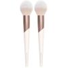 EcoTools Luxe Plush Powder Makeup Brush for Blush & Bronzer, Works Best With Powder Makeup, Luxurious and Glamorous, Eco-Friendly Premium Makeup Brush, Synthetic Bristles, Pink, 1 Count(Pack of 2)