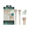 EcoTools Makeup Brush Cleansing Pad, Brush Cleaner Mat For Deep Cleaning Tools, Use With Makeup Brush Shampoo, 100% Silicone, Easy To Clean, Features Suction Cup For Easy Usage, Cruelty-Free, 1 Count(Seagems  4 Piece Set)