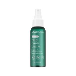EcoTools Daily Makeup Brush Cleanser Spray, Quick Drying, Fragrance Free & Dermatologist Tested, Travel Size, TSA Approved, Cruelty-Free & Vegan 3 fl oz./89 ml. Bottle(Clear)
