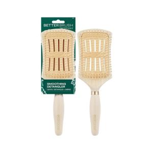 EcoTools Mini Detangler Hairbrush, Brush For Wet Or Dry Hair, Heat Resistant, Mini Hairbrush Gently Detangles & Styles, Travel-Size Paddle Brush, Renewable Bamboo, Vegan & Cruelty-Free, 1 Count(Smooth Paddle Brush)