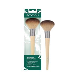 EcoTools Precision Blush Makeup Brush, Cheek Blush Brush, For Loose or Pressed Powder, Also Works With Bronzer, Eco-Friendly Face Makeup Brush, Vegan & Cruelty-Free, Synthetic Bristles, 1 Count(Precision Blush Brush)