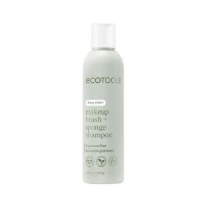 EcoTools XL Makeup Brush + Sponge Shampoo, Removes Makeup, Dirt, & Impurities From Makeup Brushes & Makeup Blending Sponges, Fragrance-Free, Vegan, & Cruelty-Free 16 fl. oz./473 ml, 1 Count, Clear(6 Fl Oz (Pack of 1))
