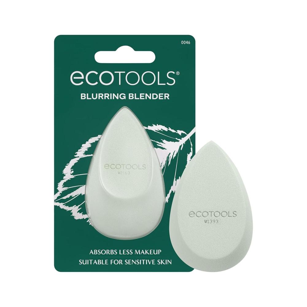 image:imageEcoTools Blurring Blender Makeup Sponge Duo Makeup Blender Sponge For Blurred Skin For Liquid amp Cream Foundation Cloud Coverage Memory Foam Eco Friendly amp Latex Free CrueltyFree amp Vegan 2 CountGreen