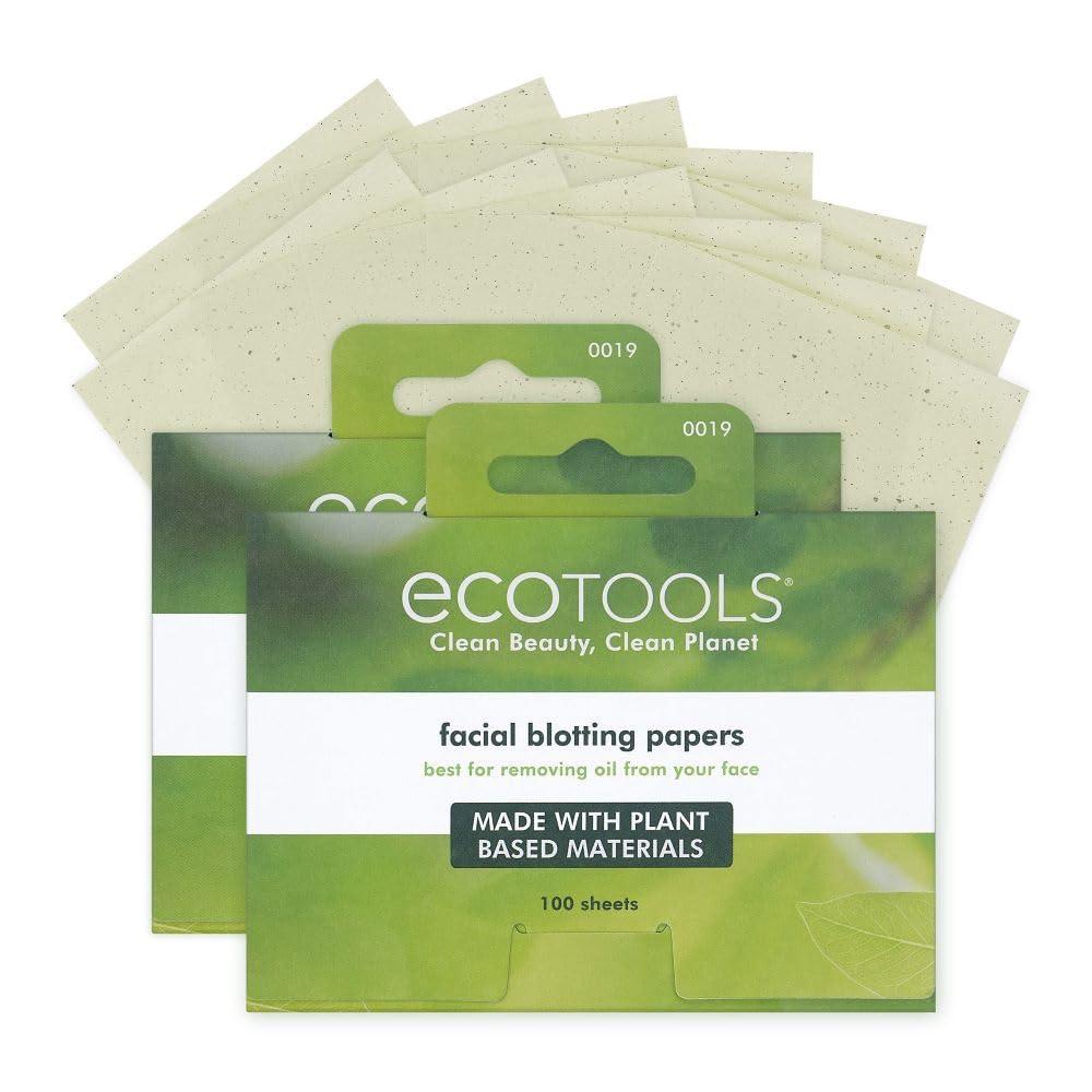 image:imageEcoTools Natural Oil Absorbing Facial Blotting Papers PlantBased Materials Makeup Friendly Removes Excess Oil Travel Sized Easy To Use Perfect For Oily amp Shiny Skin 200 Sheet Count