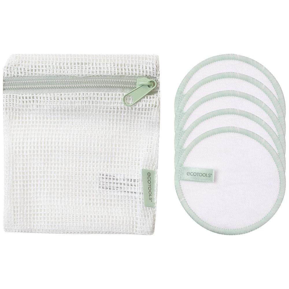 image:imageEcoTools Reusable Cotton Pads Ultra Soft amp Durable Cleanses Skin Applies Skincare for Toner Serums amp Makeup Remover Sustainable Alternative Washable with Laundry Bag EcoFriendly 6 Piece Set