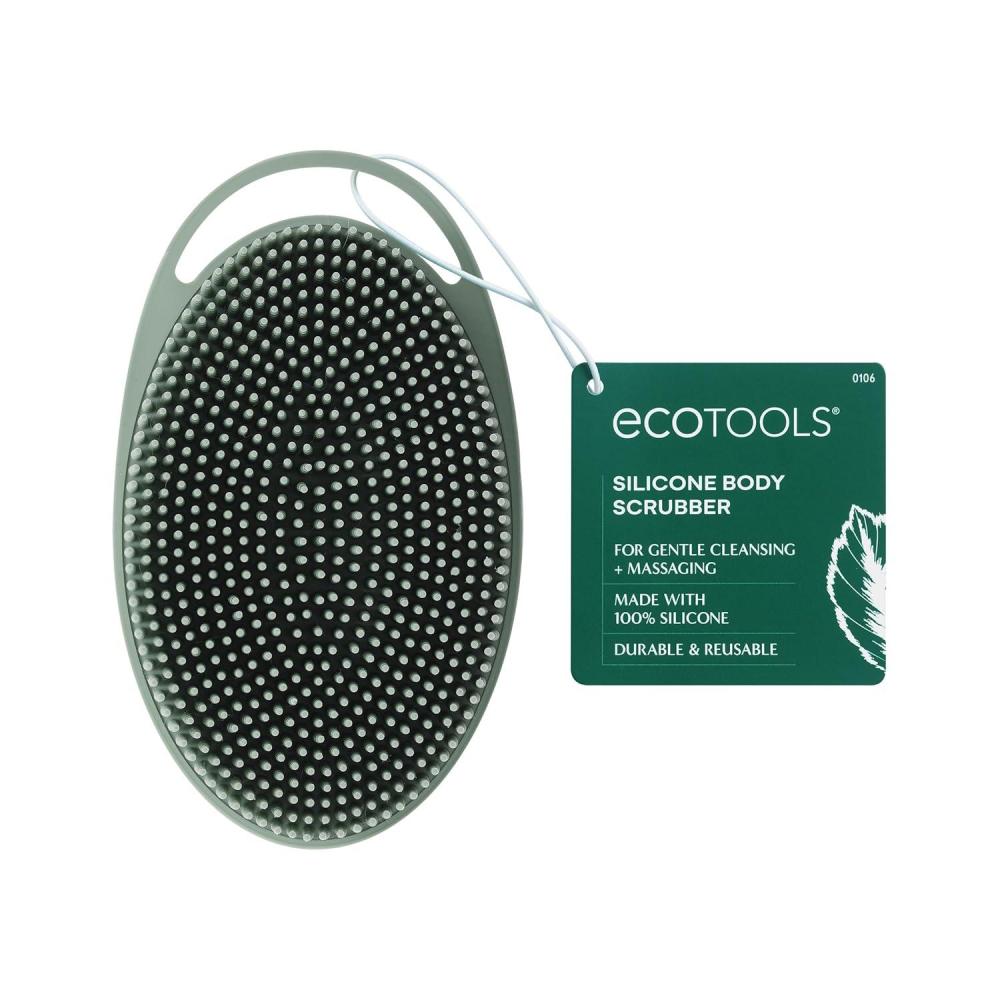 image:imageEcoTools Silicone Body Scrubber for Gentle Cleansing amp Exfoliating 2in1 Silicone Scrubber amp Body Massager Hygienic amp Durable Bath Accessory Eco Friendly Vegan amp Cruelty Free 1 Count