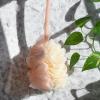 EcoTools 2-in-1 EcoPouf Bath Brush, Loofah Brush for Bath & Shower, with Long Handle & Recycled Netting for Cleansing & Exfoliating, Back Brush for Men & Women, Eco-Friendly & Cruelty-Free, 1 Count(Multi Colored)
