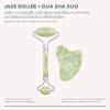 EcoTools Amethyst Facial Roller, Real Stone Face Roller & Massager, Skincare & Sculpting Tool, Reduces Puffiness & Dark Circles, Eco-Friendly Beauty Tool, Vegan & Cruelty-Free, 1 Count(Jade Gua Sha & Roller Duo  2PC)