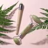 EcoTools Amethyst Facial Roller, Real Stone Face Roller & Massager, Skincare & Sculpting Tool, Reduces Puffiness & Dark Circles, Eco-Friendly Beauty Tool, Vegan & Cruelty-Free, 1 Count(Jade Roller & Under Eye Duo  2PC)