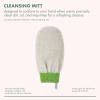 EcoTools Cleansing Mitt, Exfoliating Glove For Bath & Shower, Removes Dry Skin & Self Tanner, Eco Friendly Shower Mitt Provides Gentle Exfoliation, Precise Clean, Cruelty-Free, Green, 6 Count