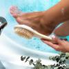 EcoTools Foot Brush + Pumice, Foot Scrubber Brush for Cleansing & Dead Skin Removal, Reveal Smooth, Soft Feet, Foot Brush for Shower & Bath, Eco-Friendly, Cruelty-Free Bristles, 4 Count