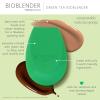 EcoTools Green Tea Bioblender, Compostable Makeup Blending Sponge, For Foundation & Base Coverage, Skin-Calming, Natural Infusion, Cruelty Free & Vegan, Packaging May Vary, 1 Count