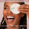 EcoTools Reusable Cotton Pads, Ultra Soft & Durable, Cleanses Skin, Applies Skincare, for Toner, Serums, & Makeup Remover, Sustainable Alternative, Washable with Laundry Bag, Eco-Friendly 6 Piece Set