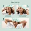 EcoTools XL Shower Cap, Large Hair Cap For Shower Or Bath, Protect Hair & Keep Dry, Reusable & Waterproof Material, Comfortable Fit For All Hair Types & Head Sizes, Cruelty-Free & Vegan, 1 Count(XL Shower Cap  1 Count)