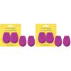EcoTools Bioblender Makeup Sponge Duo, Compostable Makeup Blender, For Liquid & Cream Foundation, Seamless Application, Eco-Friendly Beauty Sponge, Cruelty-Free & Latex Free, 2 Count(1 Count (Pack of 4))