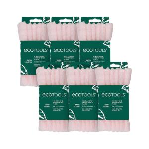EcoTools Bath Cloth, Exfoliating Washcloth For Shower & Bath, Expands Up To 3 Feet, Remove Dry Skin, Body Scrubber For Exfoliation & Deep Cleansing, Eco Friendly & Cruelty-Free, Pink, 1 Count(1 count (Pack of 6))