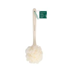 EcoTools EcoPouf Bath Brush, Loofah Brush for Bath & Shower, Made with Long Handle & Recycled, Soft Netting for Gentle Exfoliation, Back Brush for Men & Women, Eco-Friendly & Cruelty-Free, 1 Count(1 Count (Pack of 1))